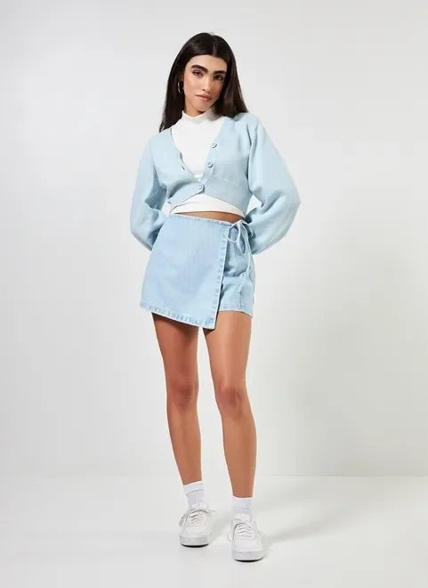 cardigan cropped azulzinho cardigan cropped azulzinho