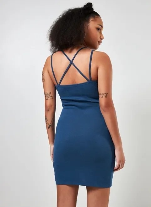 vestido curto azul alcinha dupla vestido curto azul alcinha dupla