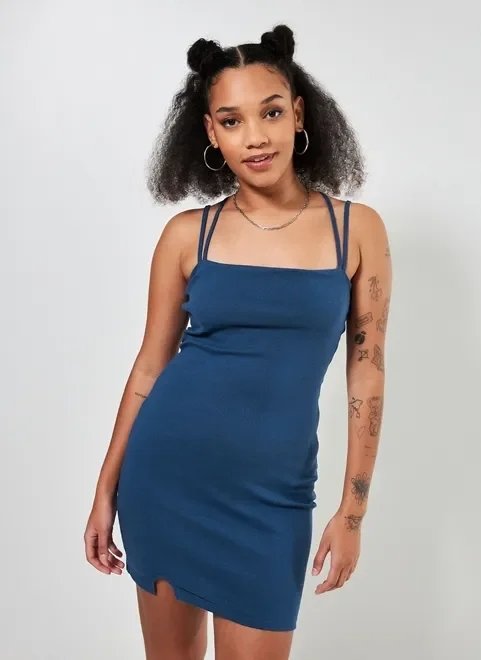 vestido curto azul alcinha dupla vestido curto azul alcinha dupla