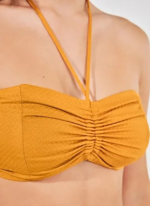 top amarelo com amarração top amarelo com amarração