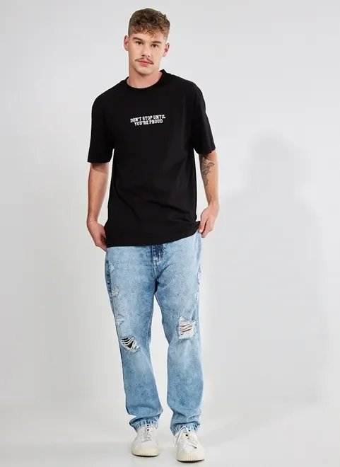 camiseta preta don't stop camiseta preta don't stop