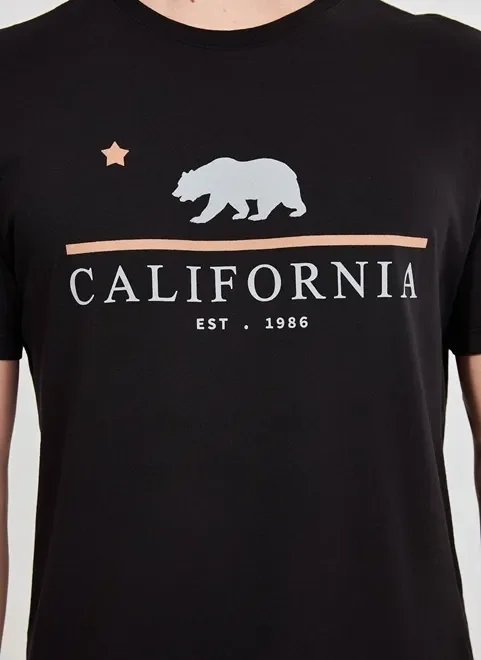 camiseta preta alongada califórnia camiseta preta alongada califórnia