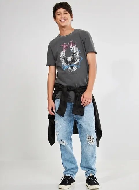 camiseta alongada estonada águia camiseta alongada estonada águia