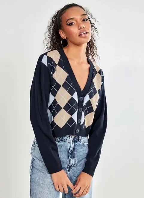 cardigan xadrez azul marinho cardigan xadrez azul marinho