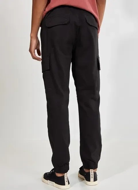 calça cargo jogger preta calça cargo jogger preta