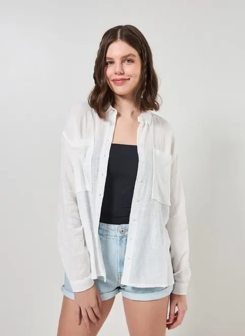 camisa oversized texturizada camisa oversized texturizada
