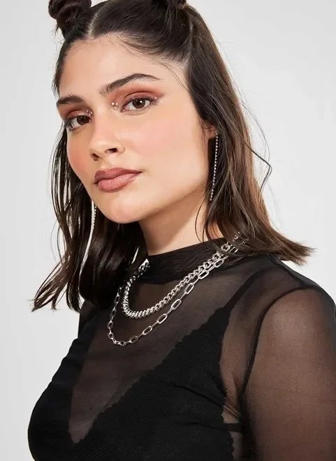 kit de colares com 2 correntes kit de colares com 2 correntes