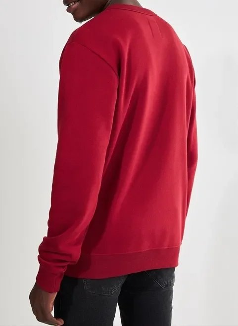 moletom college vermelho escuro moletom college vermelho escuro