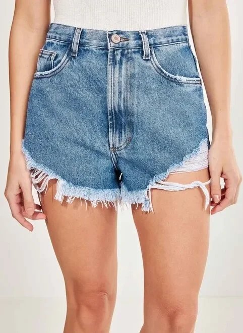 short jeans azul desfiado short jeans azul desfiado