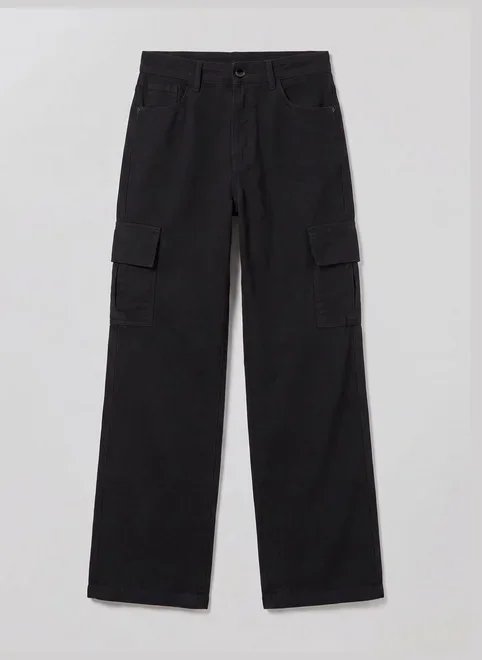 calça wide leg cargo cintura alta calça wide leg cargo cintura alta