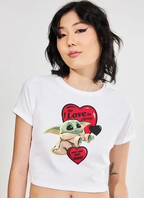 blusa cropped baby yoda blusa cropped baby yoda