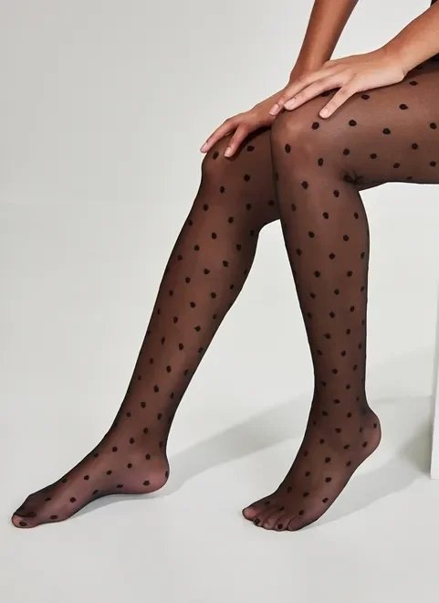 meia calça preta de bolinhas meia calça preta de bolinhas