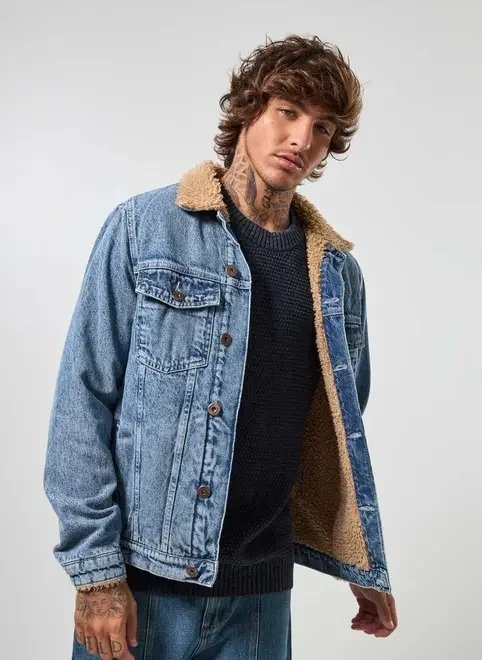 jaqueta jeans com pelinho jaqueta jeans com pelinho