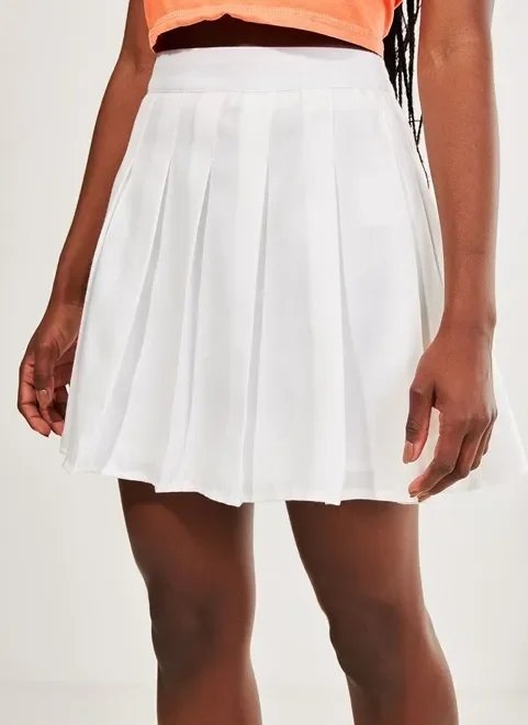 saia rodada branca saia rodada branca