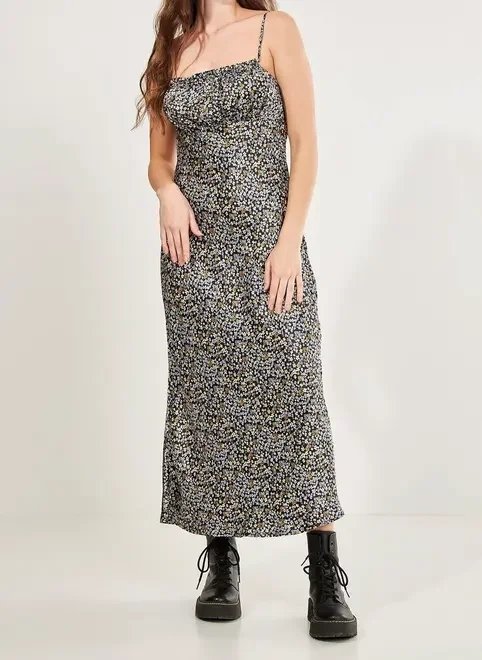 vestido em cetim estampado vestido em cetim estampado