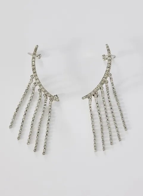 brinco earcuff strass brinco earcuff strass