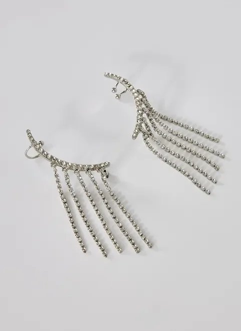 brinco earcuff strass brinco earcuff strass