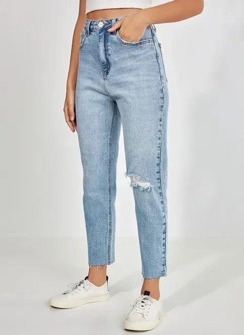 calça jeans clara reta calça jeans clara reta