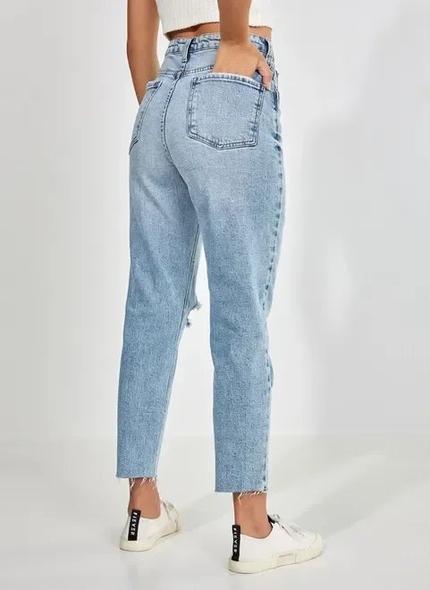 calça jeans clara reta calça jeans clara reta