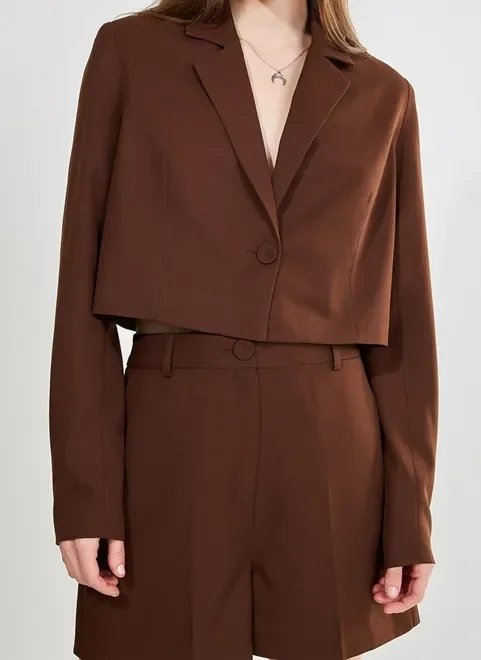 blazer cropped blazer cropped