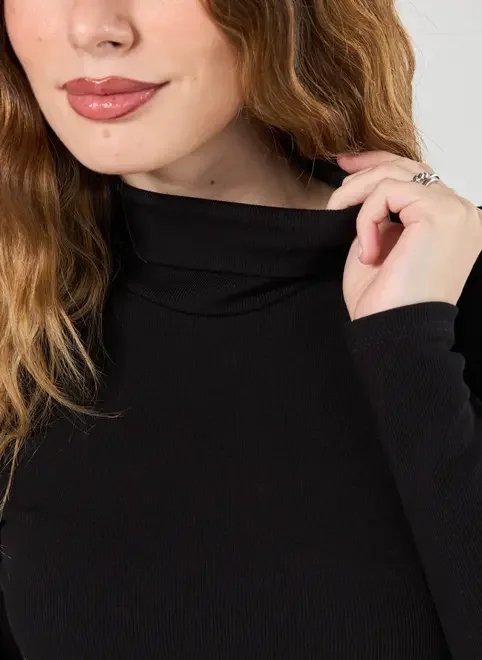 vestido manga longa com golinha vestido manga longa com golinha