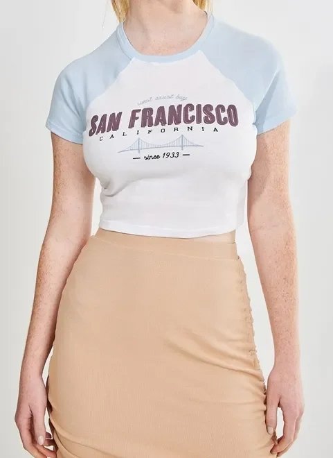blusa cropped raglan san francisco blusa cropped raglan san francisco