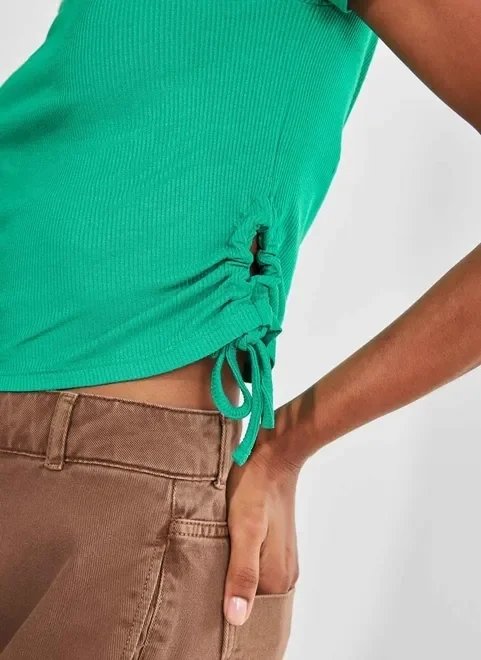 blusa amarração lateral com abertura blusa amarração lateral com abertura