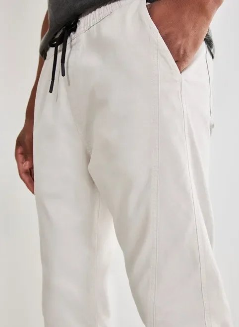 calça jogger de sarja clara calça jogger de sarja clara