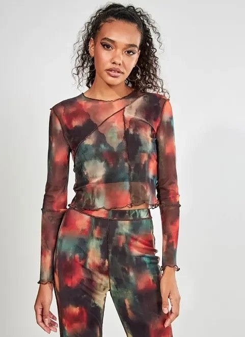 blusa de tule marble tie dye blusa de tule marble tie dye