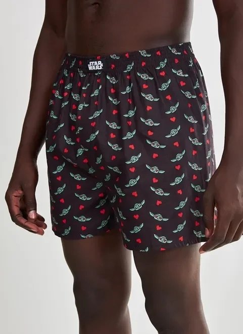 cueca samba canção baby yoda corações cueca samba canção baby yoda corações