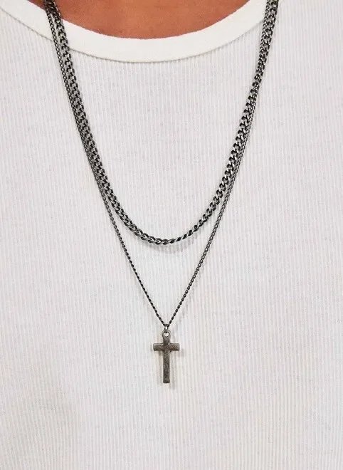 kit 2 colares com cruz kit 2 colares com cruz