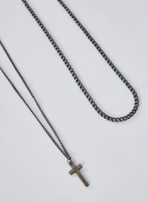 kit 2 colares com cruz kit 2 colares com cruz