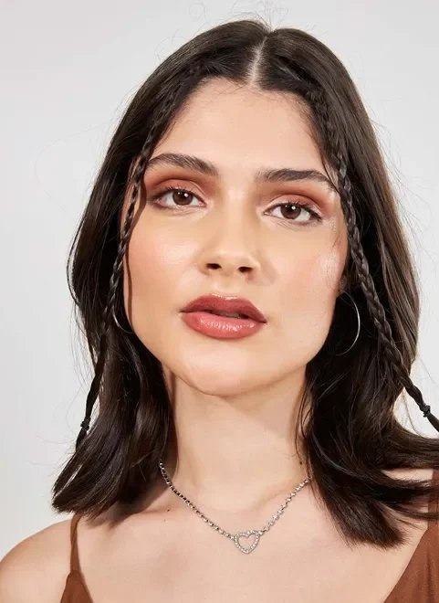 colar choker de strass coração colar choker de strass coração