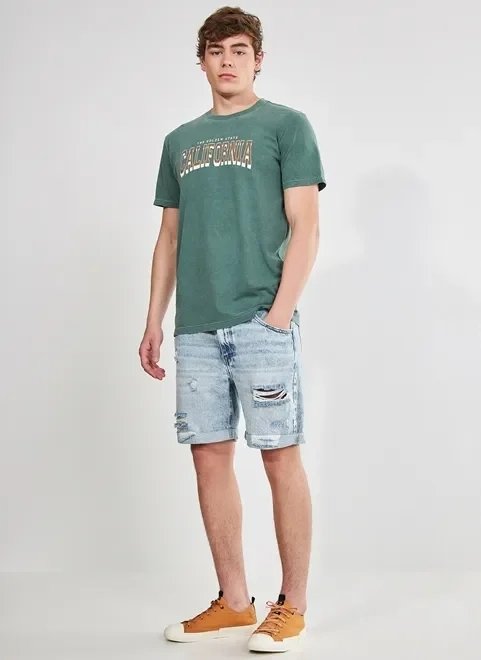 camiseta verde estonada califórnia camiseta verde estonada califórnia