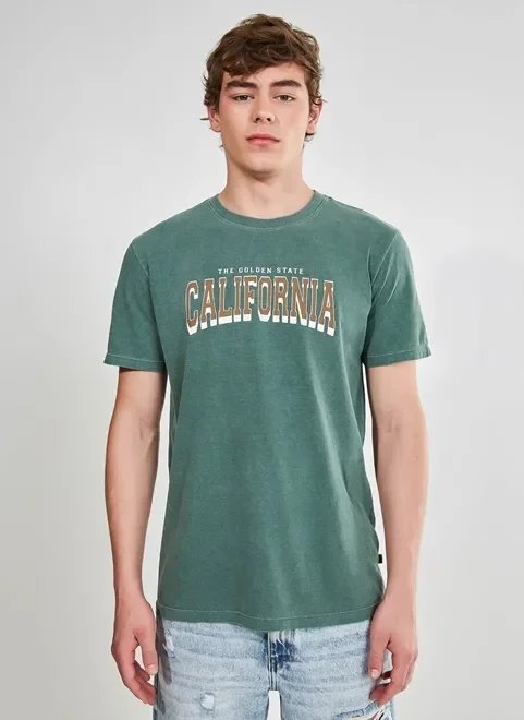 camiseta verde estonada califórnia camiseta verde estonada califórnia