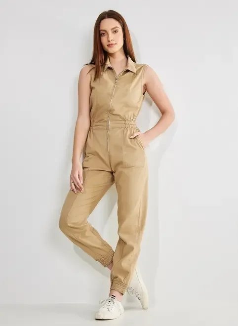 macacão de sarja jogger macacão de sarja jogger