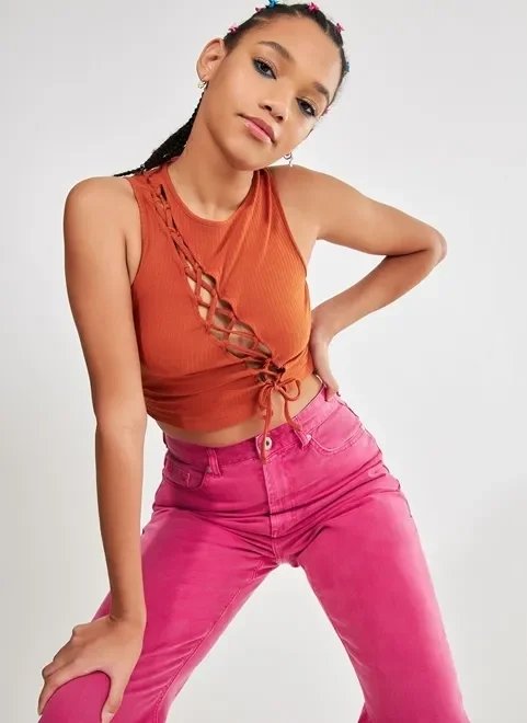 cropped com amarração laranja chromacore cropped com amarração laranja chromacore