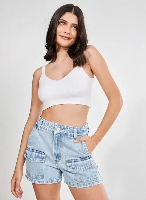 top liso de retilínea top liso de retilínea