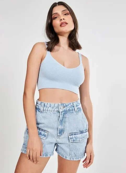 top liso de retilínea top liso de retilínea