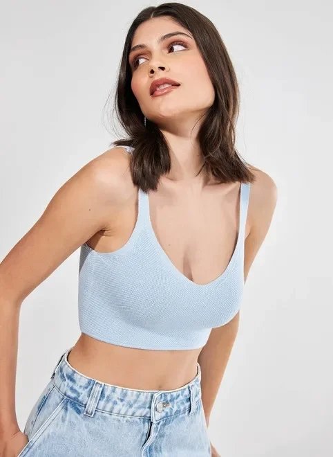 top liso de retilínea top liso de retilínea