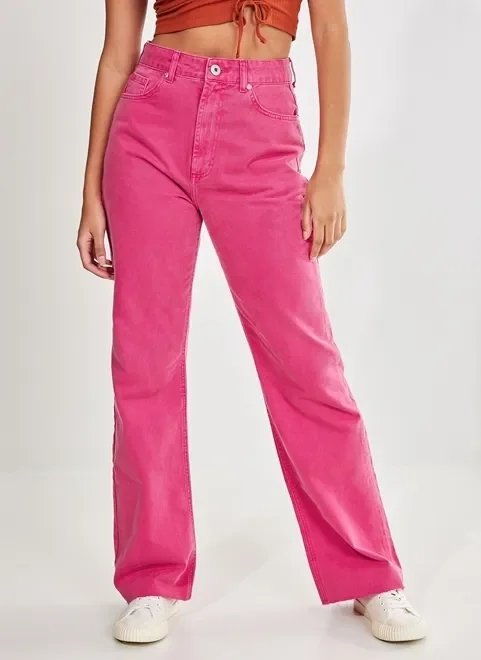 calça reta over rosa chromacore calça reta over rosa chromacore