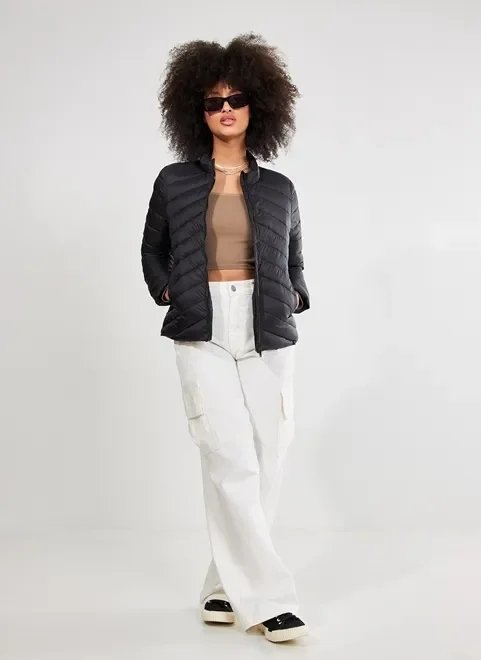 jaqueta puffer preta jaqueta puffer preta