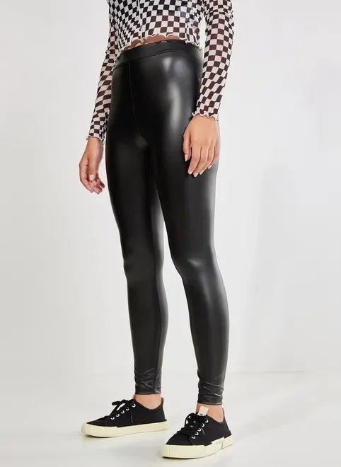 calça legging em tecido sintético calça legging em tecido sintético