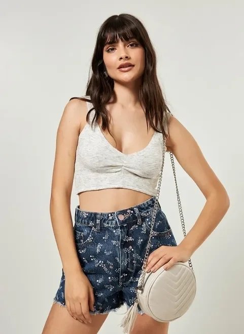 top em malha retilínea top em malha retilínea