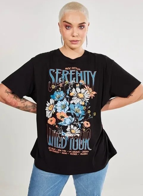 camiseta preta oversized serenity camiseta preta oversized serenity