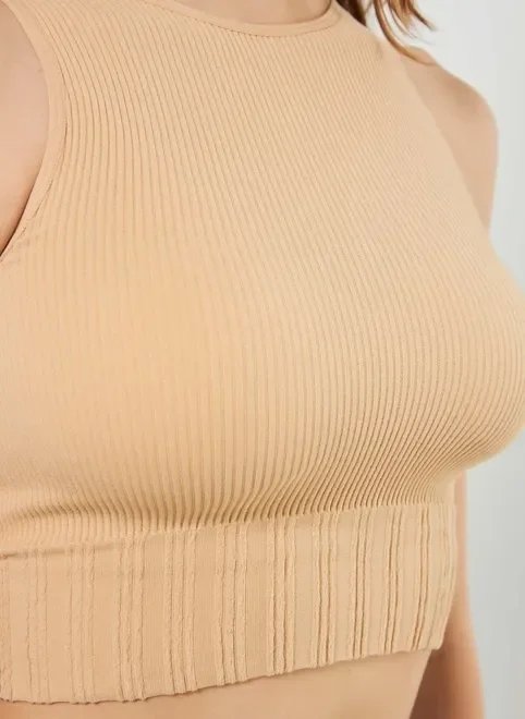 cropped halter seamless cropped halter seamless