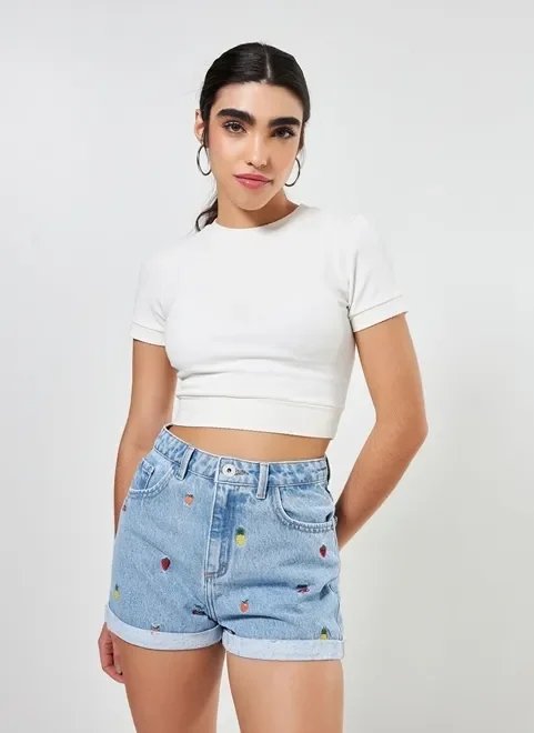 blusa cropped canelada blusa cropped canelada