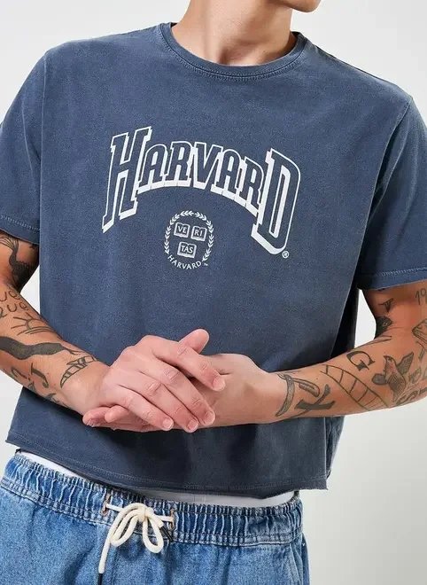 camiseta cropped harvard camiseta cropped harvard