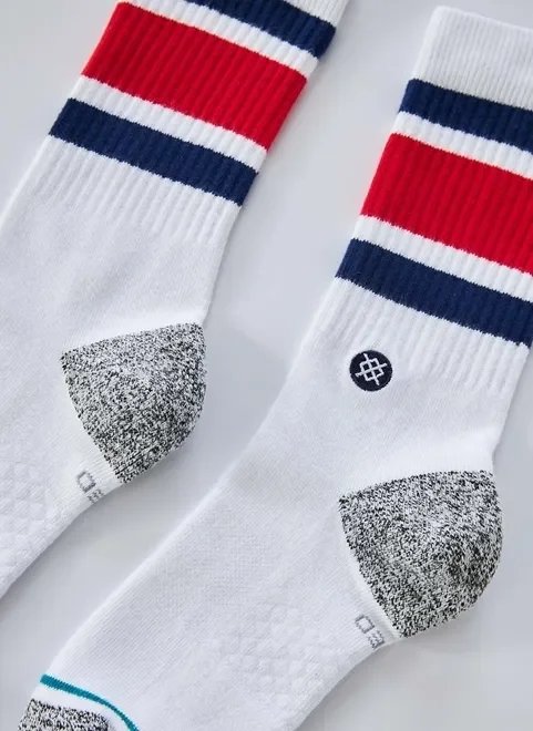 meia stance branca com listras meia stance branca com listras