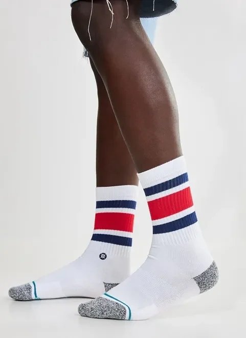 meia stance branca com listras meia stance branca com listras